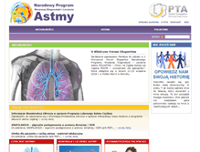 Tablet Screenshot of mojaastma.org.pl